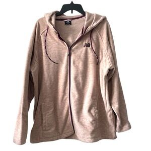 New Balance Women’s Full-Zip Hoodie | Light Mauve tan Pink | 2X